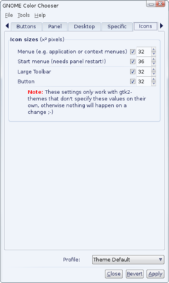 Screenshot-GNOME Color Chooser.png (37.07 КБ) 443116 просмотров System -> Preferencje ->Wybór koloru GNOME