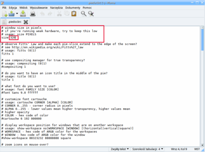 the size of icons in the menu PioDock.png (112.5 КБ) 250466 просмотров We change the value from 320 to 670. Save changes and then log off and log on.