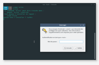 cnf krita show prompt